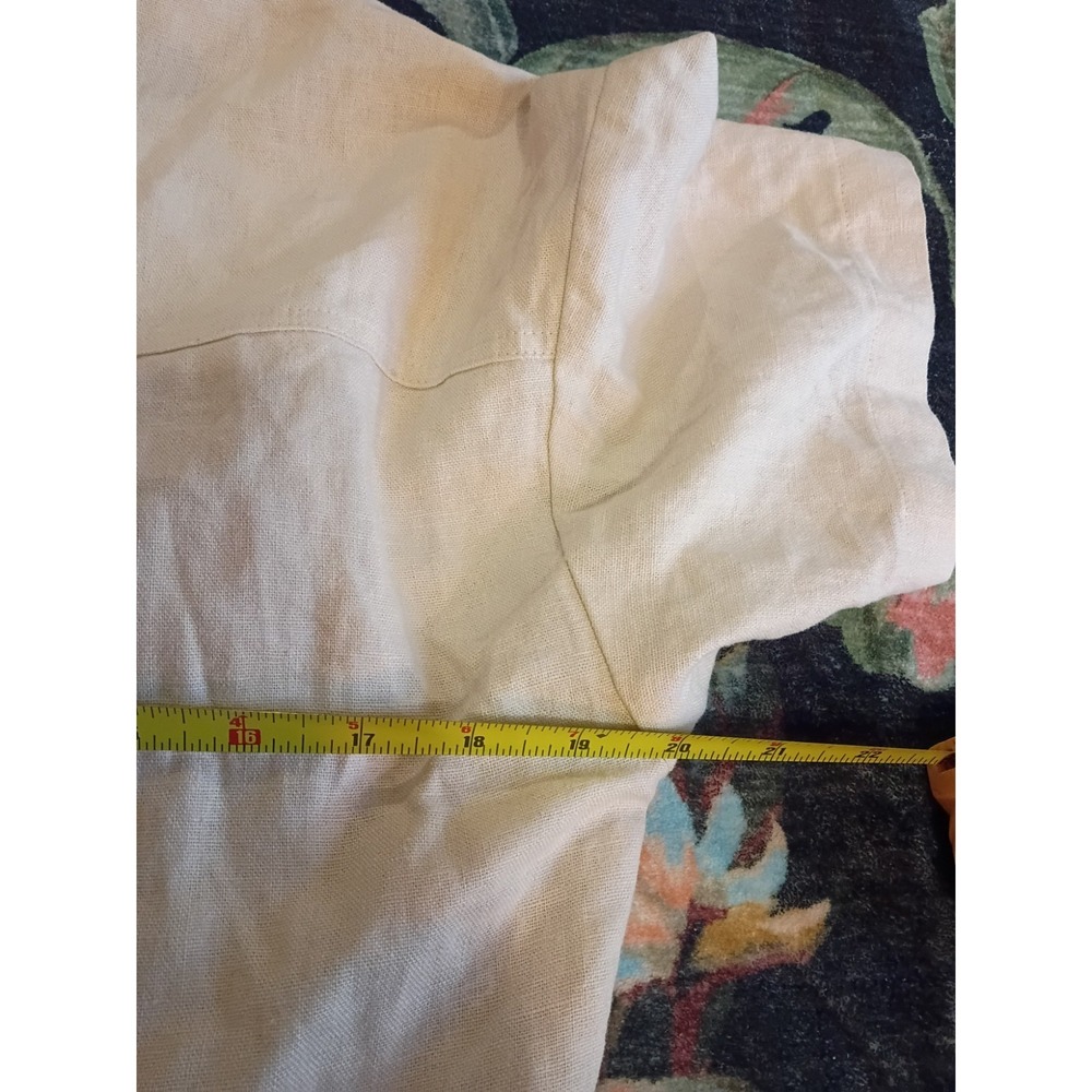 ZARA Women's Beige Linen Safari Utility Romper Playsuit Size S Missing Belt - Picture 6 of 7